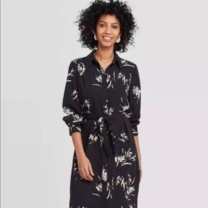 Long Sleeve Floral Shirt Dress | A New Day